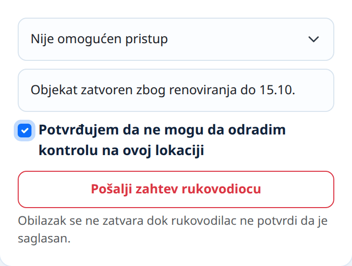 Popunjen zahtev
