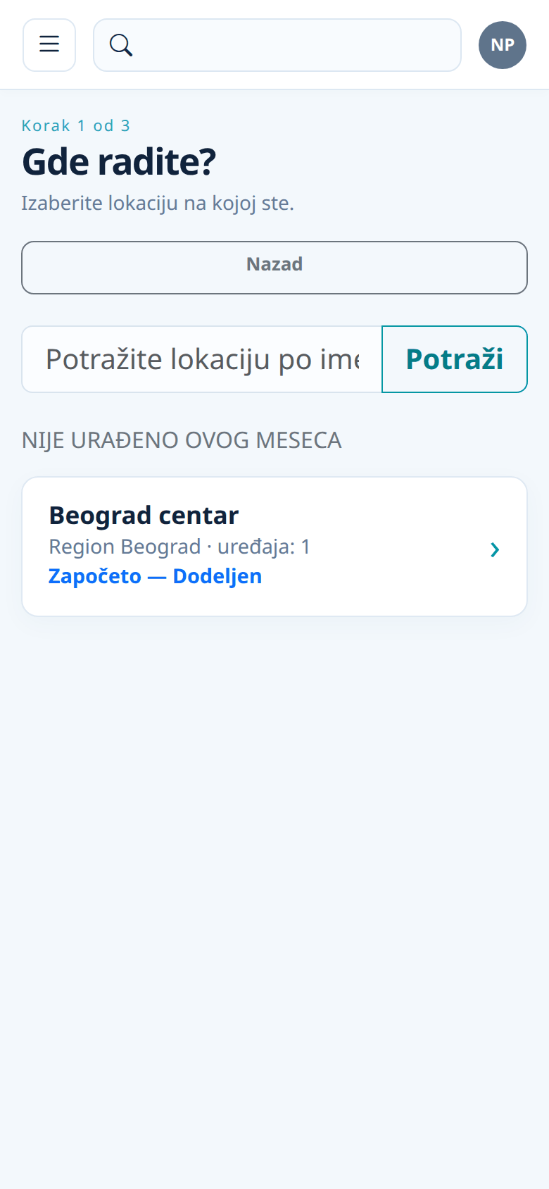 Korak 1: Gde radite?